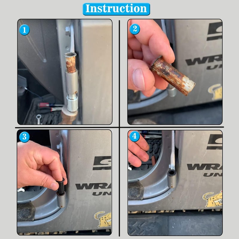 Bentolin Door Bushing Removal Tool Hinge Liners Door Pin Guides for Jeep Wrangler JK JKU JL JLU Gladiator JT 2007-2021 - Image 4